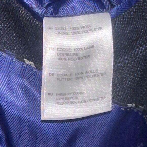 HAINES & BONNER OF LONDON Men’s Wool Checkered Blazer - Picture 7 of 7